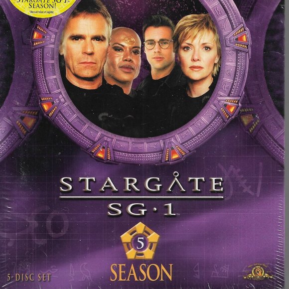 Stargate SG-1 Complete Fifth Season DVD Set Richard Dean Anderson NEW & Sealed - Picture 1 of 2